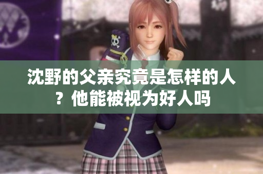 沈野的父亲究竟是怎样的人？他能被视为好人吗