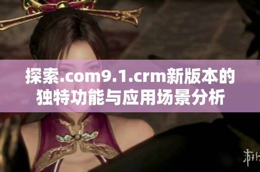 探索.com9.1.crm新版本的独特功能与应用场景分析