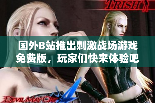 国外B站推出刺激战场游戏免费版，玩家们快来体验吧