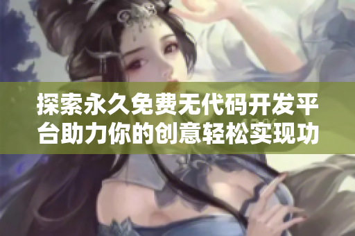 探索永久免费无代码开发平台助力你的创意轻松实现功能