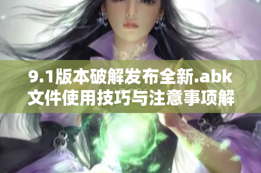 9.1版本破解发布全新.abk文件使用技巧与注意事项解析