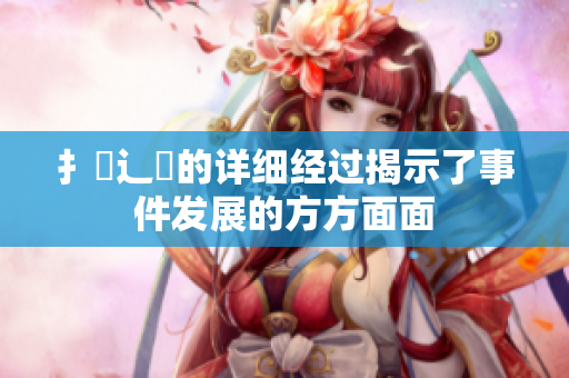 扌喿辶畐的详细经过揭示了事件发展的方方面面