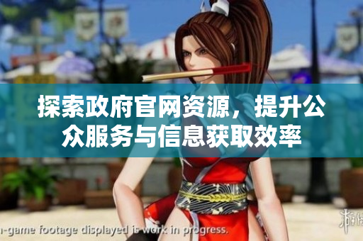 探索政府官网资源，提升公众服务与信息获取效率