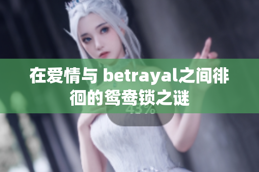 在爱情与 betrayal之间徘徊的鸳鸯锁之谜