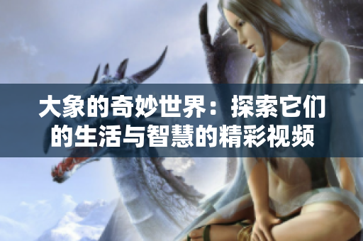 大象的奇妙世界：探索它们的生活与智慧的精彩视频