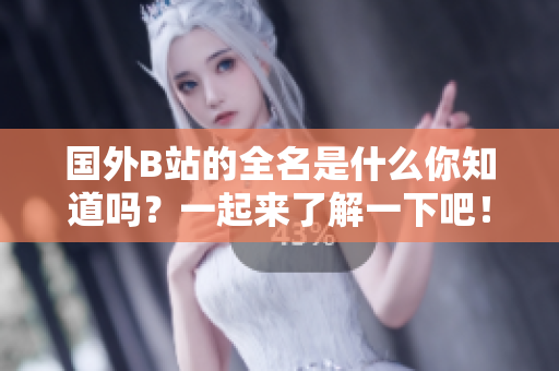 国外B站的全名是什么你知道吗？一起来了解一下吧！
