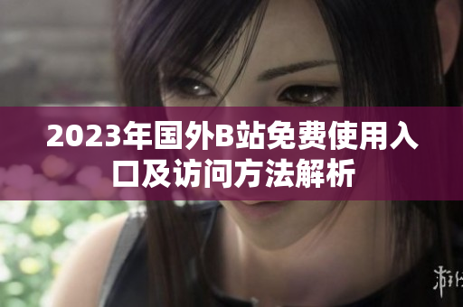 2023年国外B站免费使用入口及访问方法解析