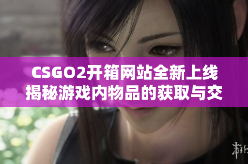 CSGO2开箱网站全新上线揭秘游戏内物品的获取与交易方式