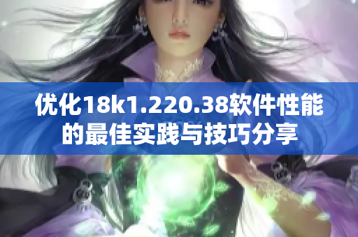 优化18k1.220.38软件性能的最佳实践与技巧分享