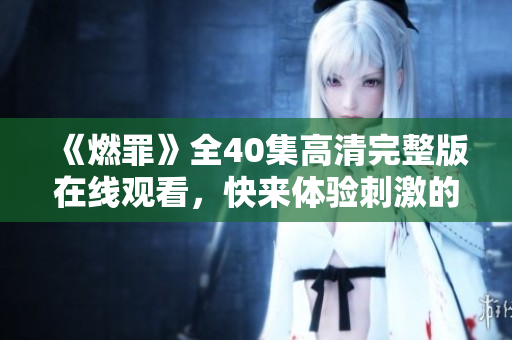 《燃罪》全40集高清完整版在线观看，快来体验刺激的剧情吧