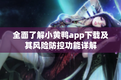 全面了解小黄鸭app下载及其风险防控功能详解