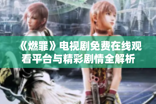《燃罪》电视剧免费在线观看平台与精彩剧情全解析