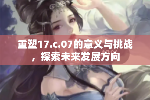 重塑17.c.07的意义与挑战，探索未来发展方向