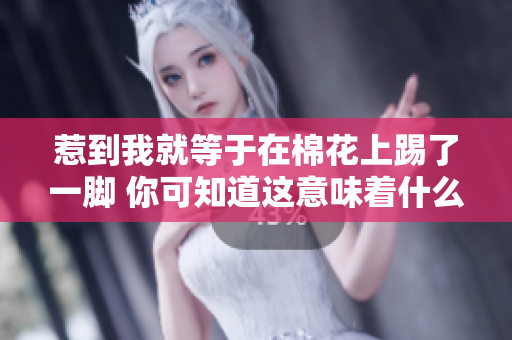 惹到我就等于在棉花上踢了一脚 你可知道这意味着什么
