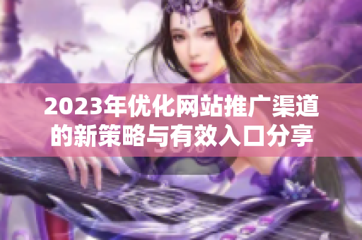 2023年优化网站推广渠道的新策略与有效入口分享