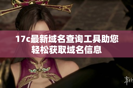 17c最新域名查询工具助您轻松获取域名信息