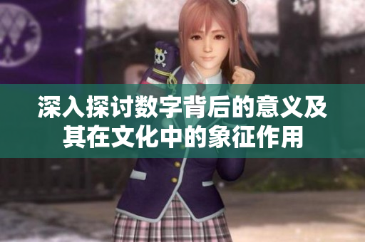 深入探讨数字背后的意义及其在文化中的象征作用