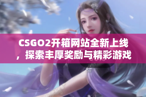CSGO2开箱网站全新上线，探索丰厚奖励与精彩游戏体验