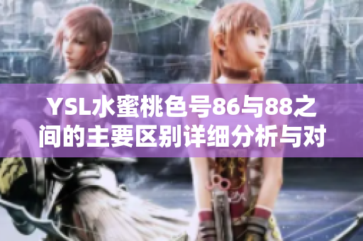 YSL水蜜桃色号86与88之间的主要区别详细分析与对比