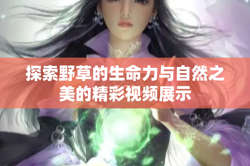 探索野草的生命力与自然之美的精彩视频展示