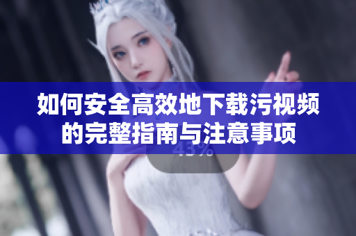如何安全高效地下载污视频的完整指南与注意事项