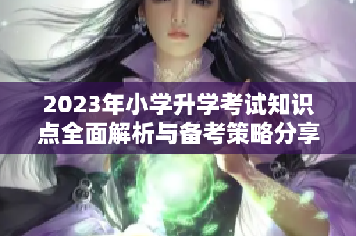 2023年小学升学考试知识点全面解析与备考策略分享