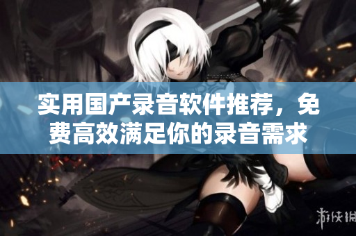 实用国产录音软件推荐，免费高效满足你的录音需求