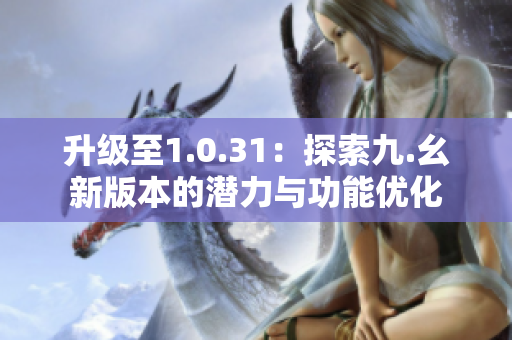 升级至1.0.31：探索九.幺新版本的潜力与功能优化