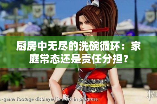 厨房中无尽的洗碗循环：家庭常态还是责任分担？