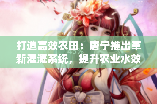 打造高效农田：唐宁推出革新灌溉系统，提升农业水效率