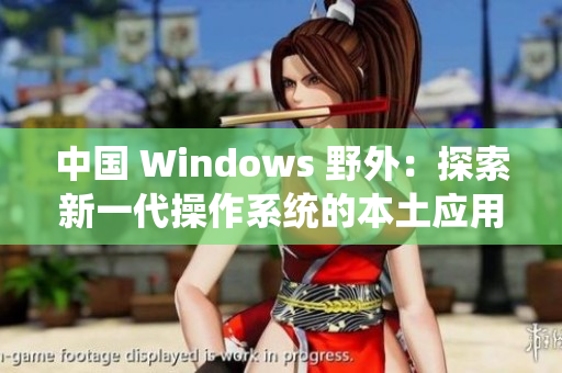 中国 Windows 野外：探索新一代操作系统的本土应用和影响