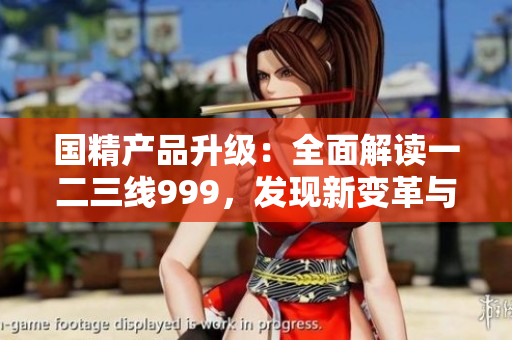国精产品升级：全面解读一二三线999，发现新变革与升级