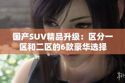 国产SUV精品升级：区分一区和二区的6款豪华选择
