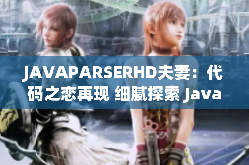 JAVAPARSERHD夫妻：代码之恋再现 细腻探索 Java 解析技术