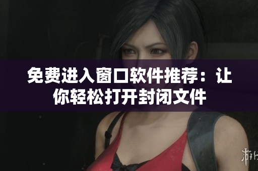 免费进入窗口软件推荐：让你轻松打开封闭文件