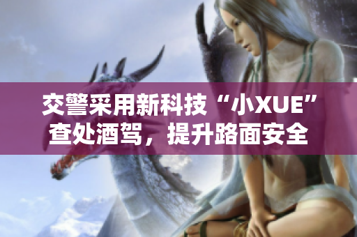 交警采用新科技“小XUE”查处酒驾，提升路面安全