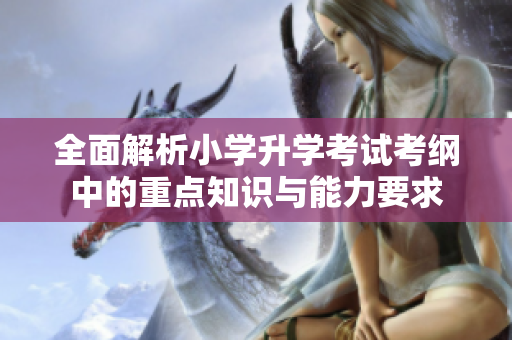 全面解析小学升学考试考纲中的重点知识与能力要求