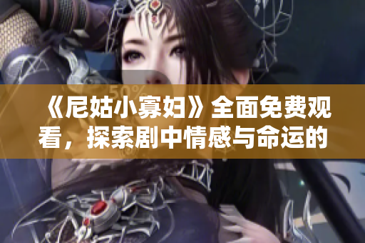 《尼姑小寡妇》全面免费观看，探索剧中情感与命运的交织之旅