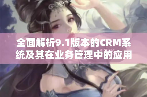 全面解析9.1版本的CRM系统及其在业务管理中的应用与优势