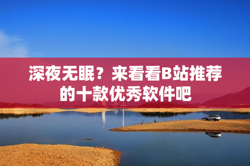 深夜无眠？来看看B站推荐的十款优秀软件吧